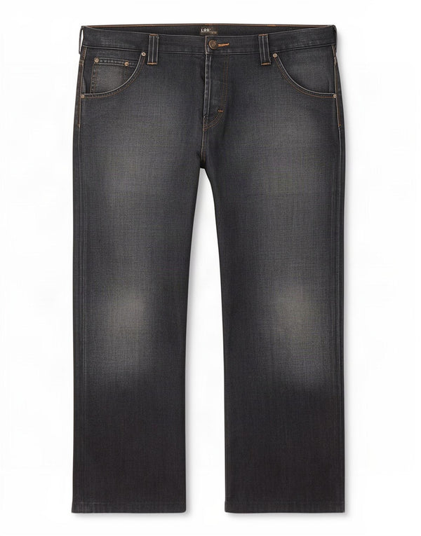 Lee Mens Flint Straight Jeans W38 L28 Navy Blue Cotton