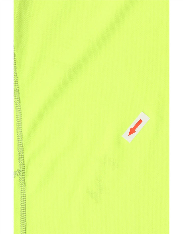 Camiseta masculina Nike Dri Fit Top poliéster amarelo médio