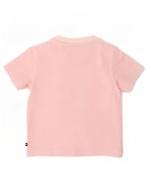 Tommy Hilfiger Camiseta gráfica para bebês meninas 0-3 meses algodão rosa