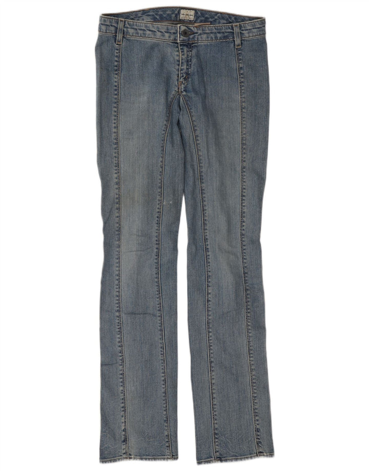 Calça jeans reta feminina Calvin Klein W29 L35 algodão azul