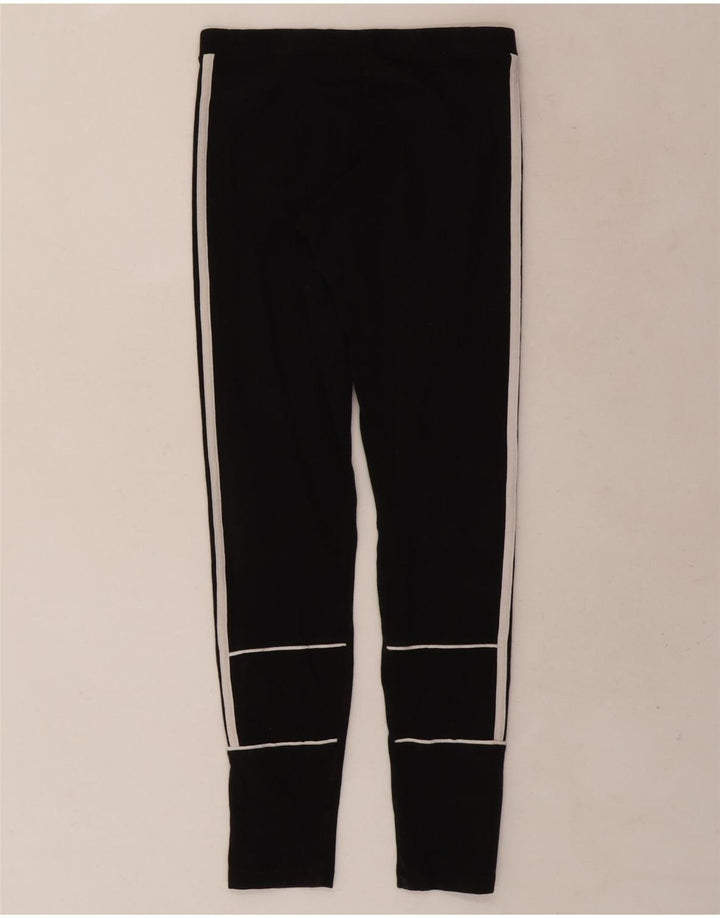 Leggings Adidas Femininas UK 8 Pequenas Algodão Preto