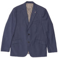 Jaqueta blazer masculina Engbers com 2 botões IT 54 2XL azul poliéster