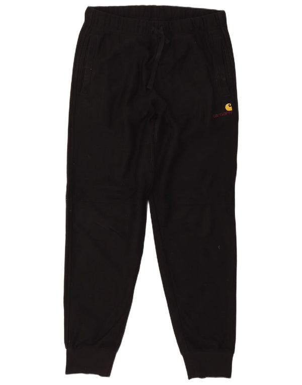 Carhartt Mens Calças de treino Joggers médio algodão preto