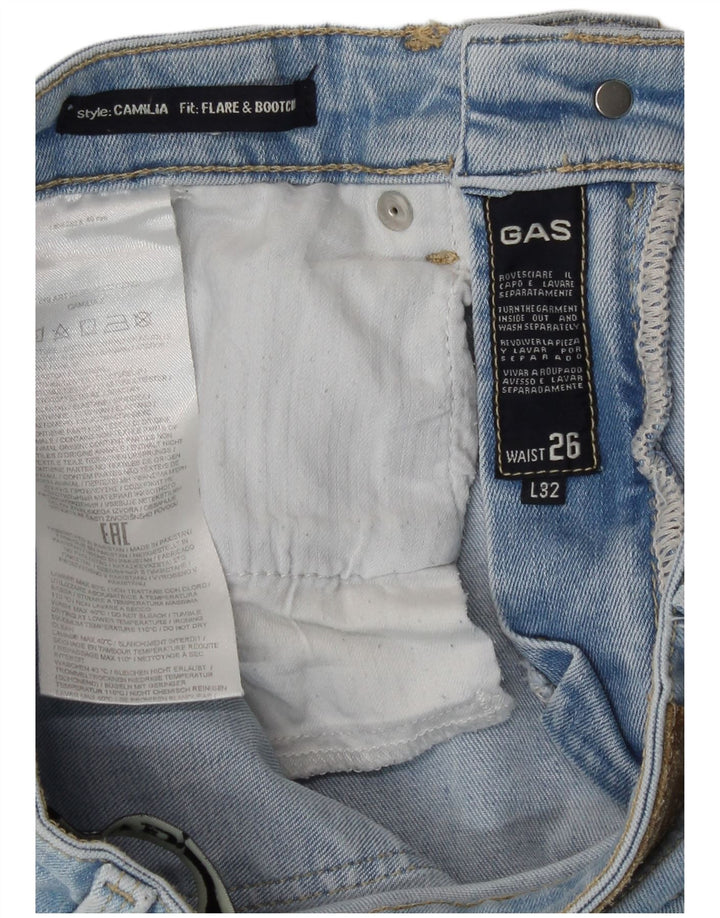 Calça Jeans Feminina Gas Camilia Bootcut Flared W26 L29 Azul