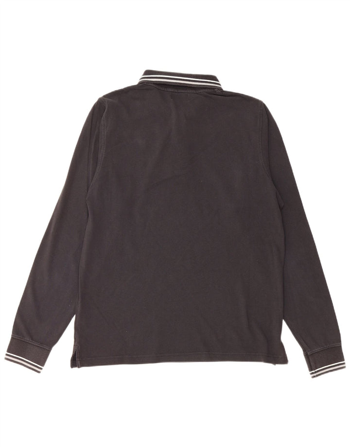 Camisa polo masculina Kappa grande algodão preto