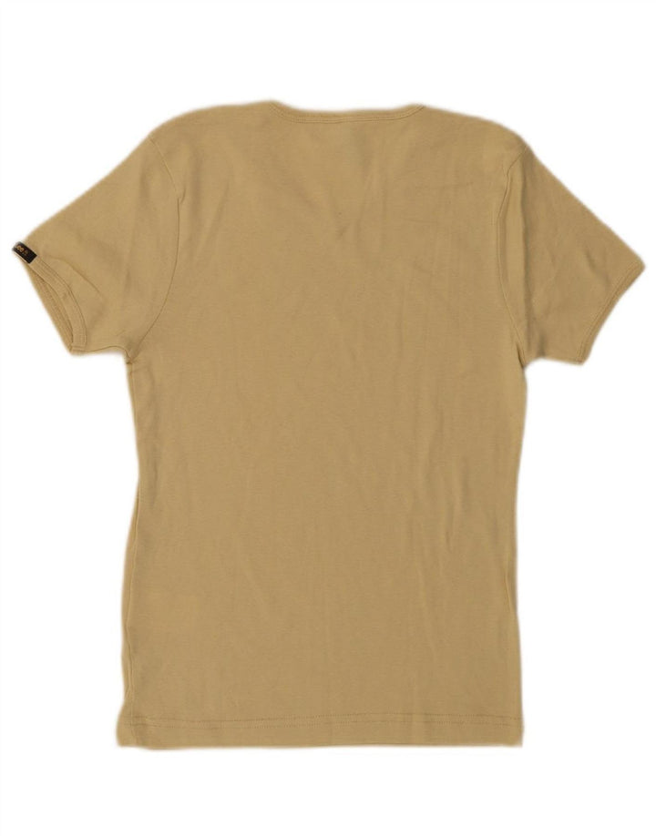 Camiseta feminina LEE UK 12 algodão bege médio