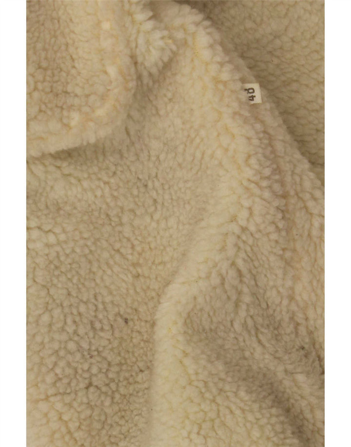 Jaqueta masculina vintage Shearling IT 48 marrom médio
