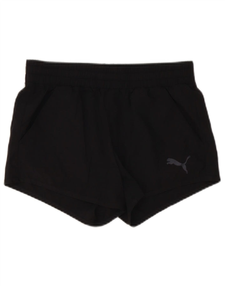 Shorts esportivos femininos PUMA 13-14 anos preto poliéster