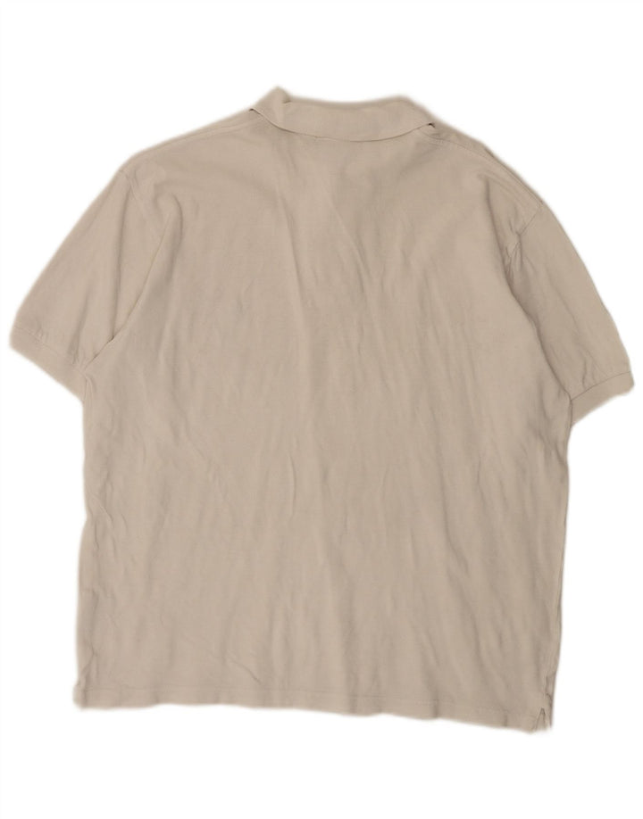 Camisa polo masculina Polo Ralph Lauren de algodão branco médio