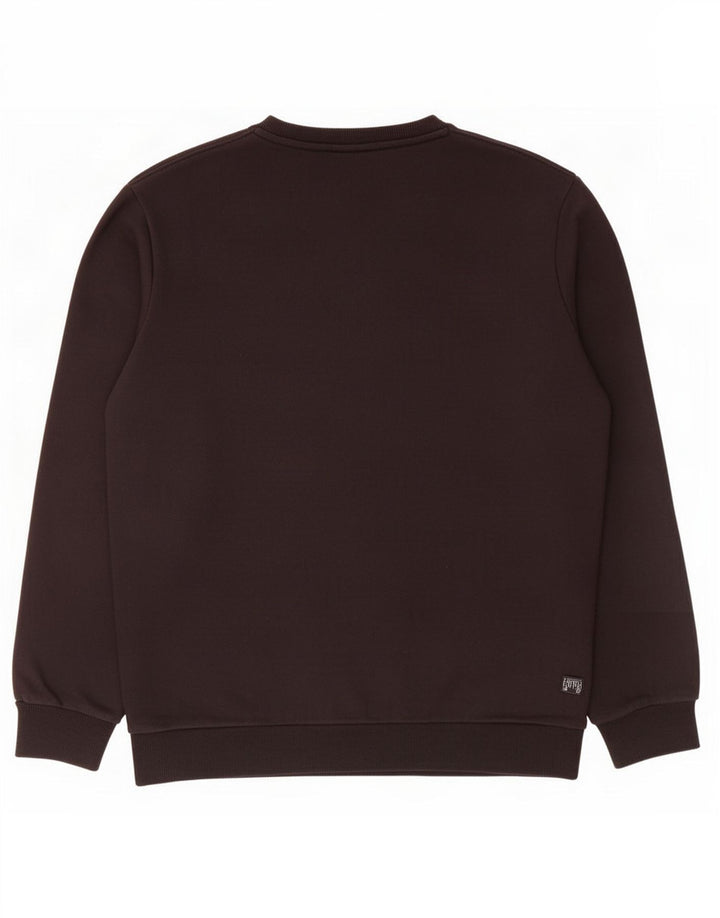 Puma Mens Graphic Moletom Jumper Médio Algodão Preto