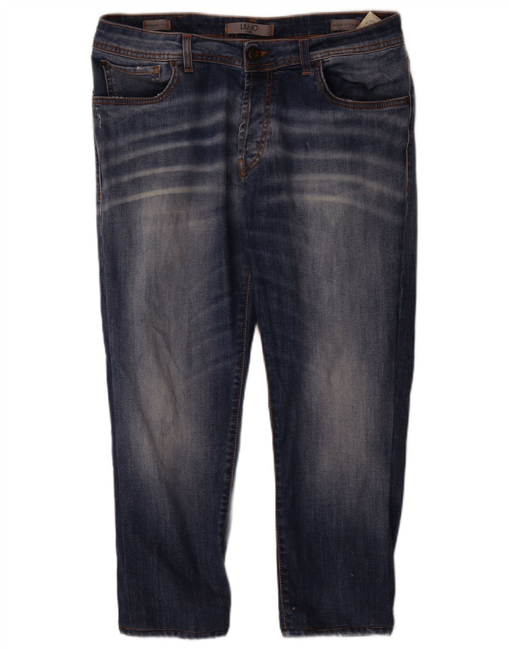 Liu Jo Masculino Regular Slim Jeans IT 49 Médio W34 L25 Azul Algodão