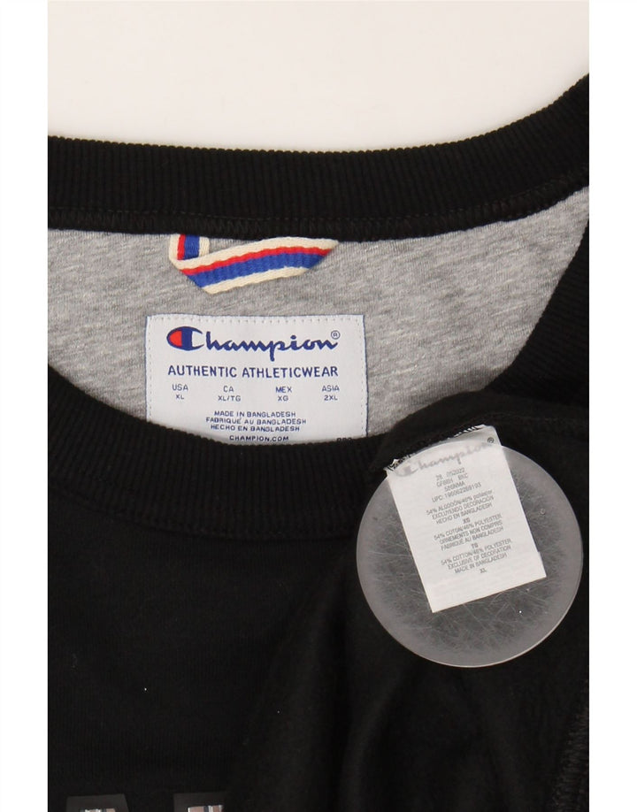 CHAMPION Suéter gráfico masculino XL algodão preto