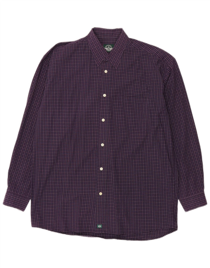 Camisa xadrez masculina Dockers grande xadrez roxo
