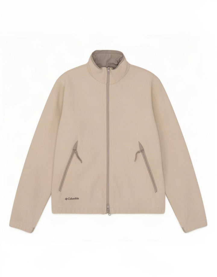 Columbia Womens Liner Fleece Jacket UK 10 Small White Colourblock Poliéster