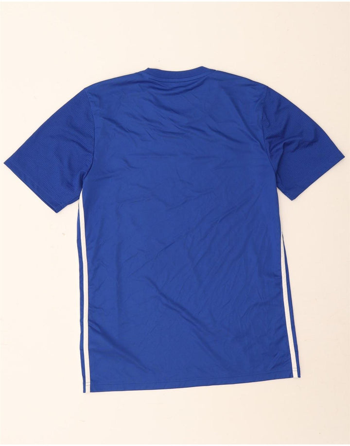 Camiseta Adidas Masculina Aeroready Slim Fit Graphic Top Médio Azul Poliéster