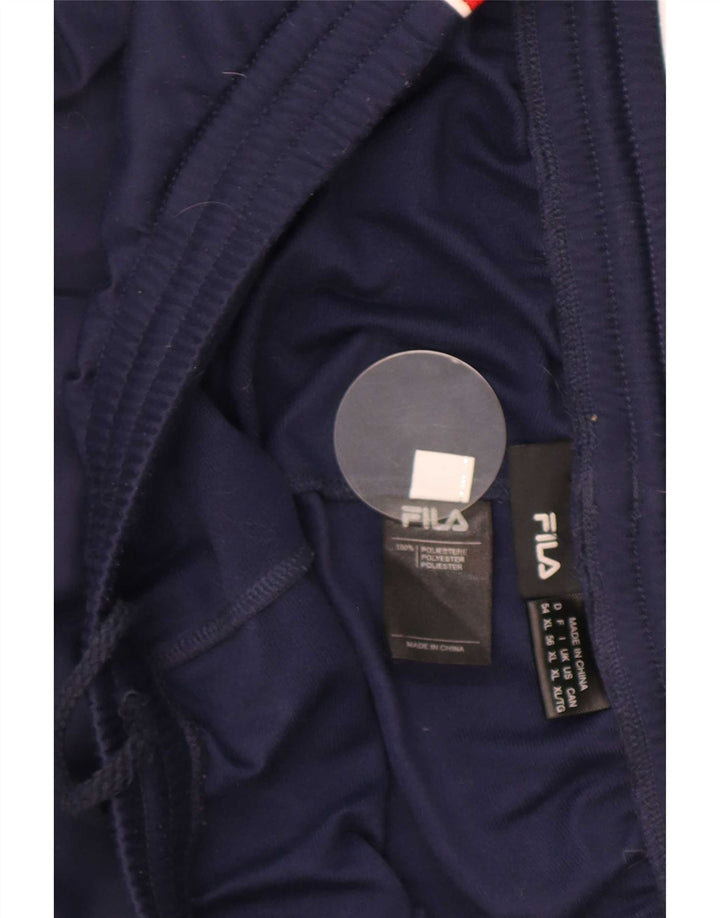 Calça de treino masculina Fila XL azul marinho Colourblock poliéster