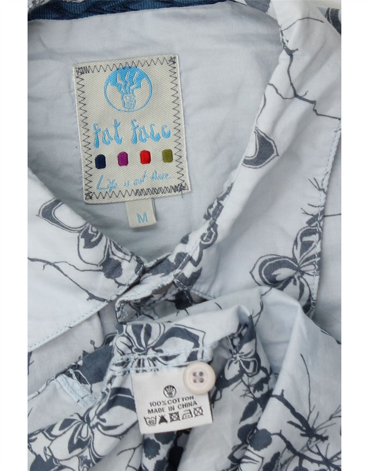 Camisa masculina FAT FACE de algodão floral azul médio