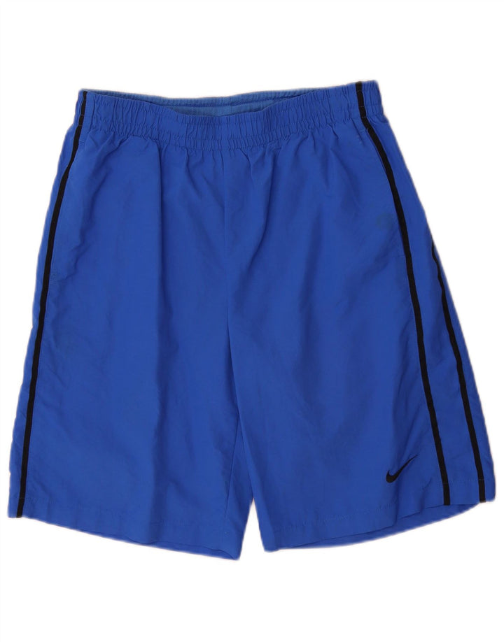 Shorts esportivos masculinos Nike médio azul nylon