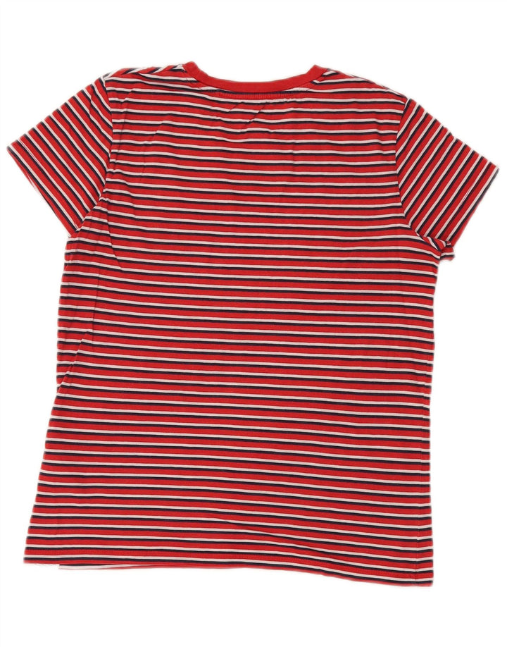 Camiseta masculina LEVI'S top pequeno algodão listrado vermelho