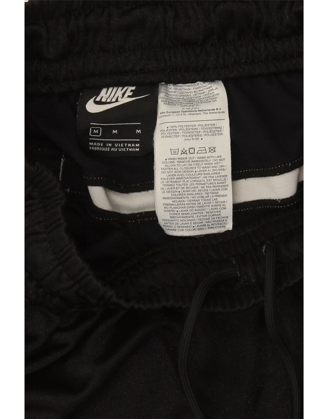 Shorts esportivos gráficos masculinos Nike médio preto colorblock poliéster