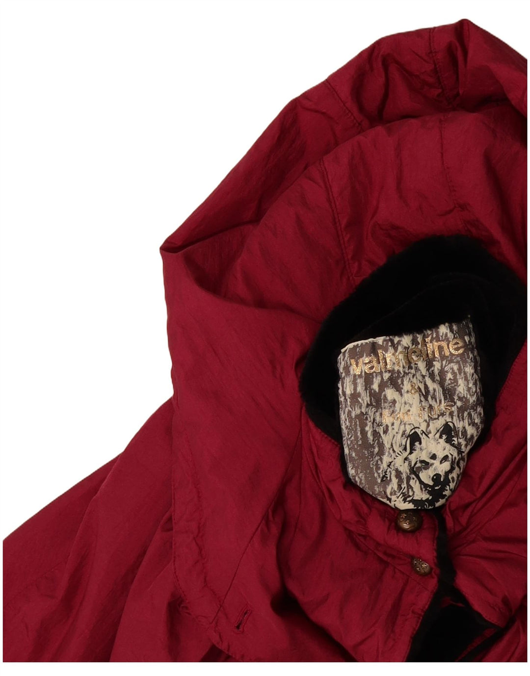 Capa de chuva feminina com capuz VALMELINE UK 20 2XL vermelha