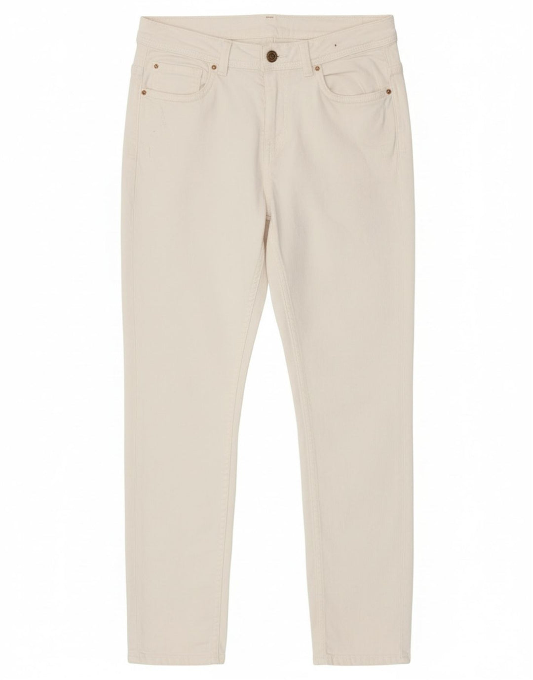 Calça jeans skinny feminina Zara EU 40 médio W30 L26 branco