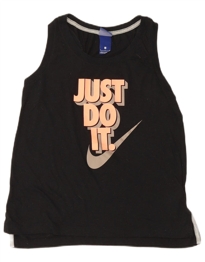 Colete gráfico feminino Nike UK 10 pequeno poliéster preto