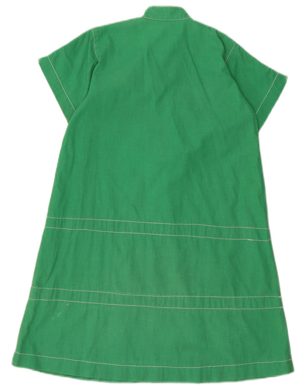 Vestido vintage feminino linha A 12-13 anos verde
