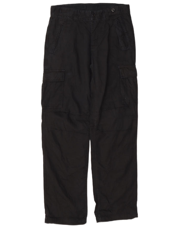 Calça cargo reta masculina Zara EU 40 médio W31 L32 algodão azul marinho