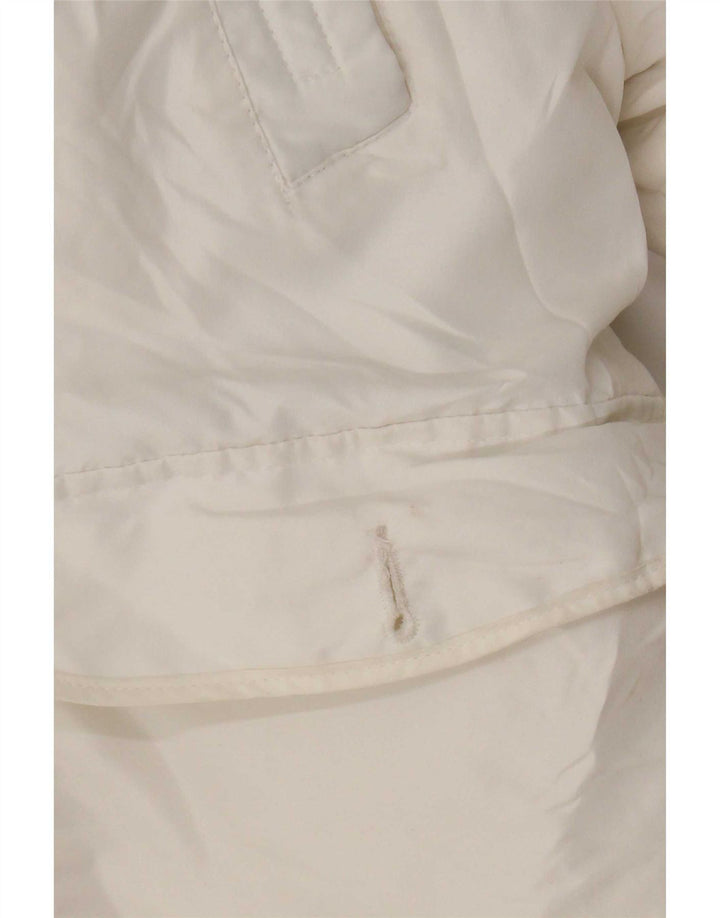 Jaqueta bomber masculina com capuz Jack & Jones Reino Unido 38 poliéster branco médio