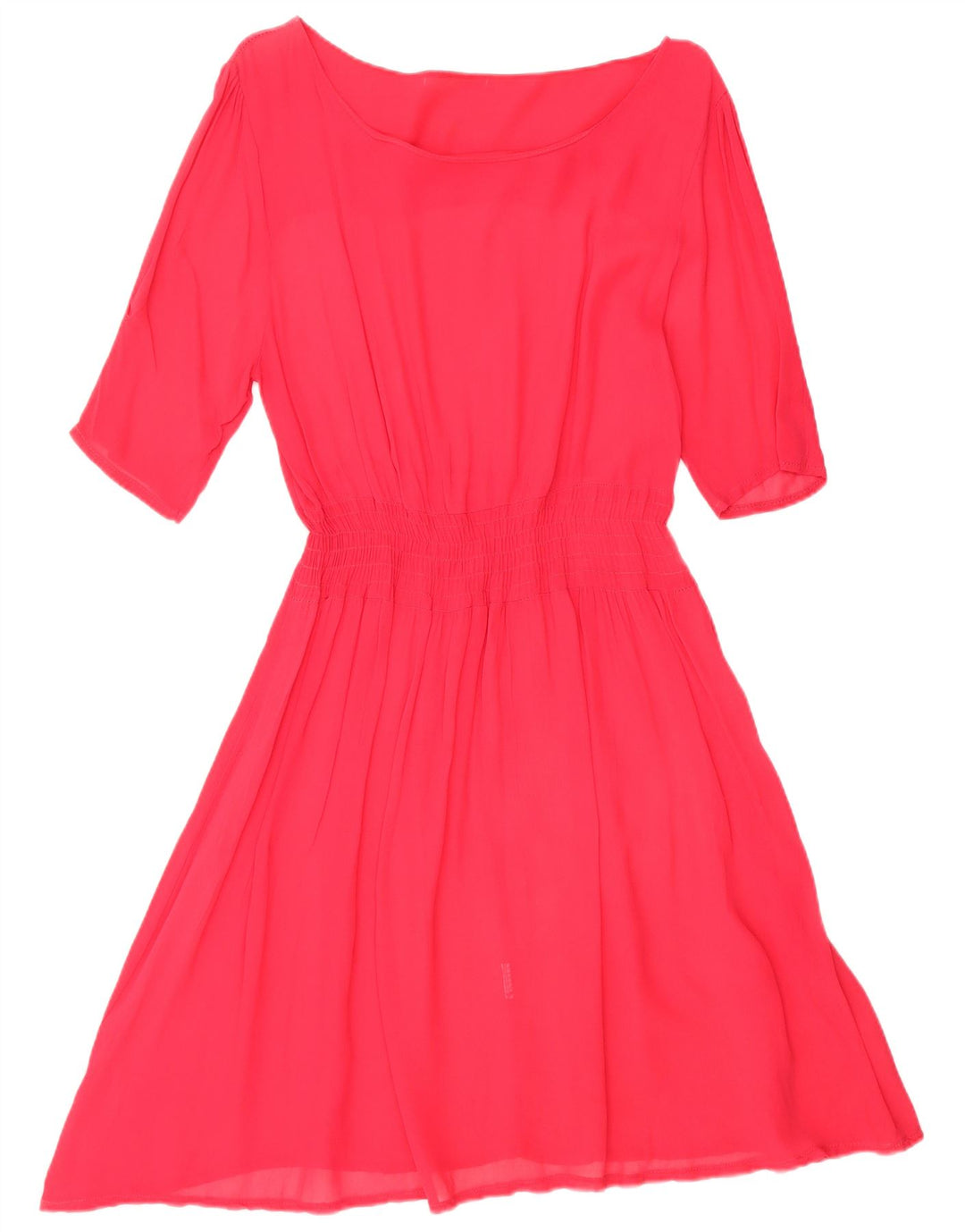 Vestido feminino VINTAGE A-Line UK 14 grande rosa