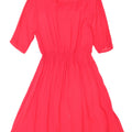 Vestido feminino VINTAGE A-Line UK 14 grande rosa