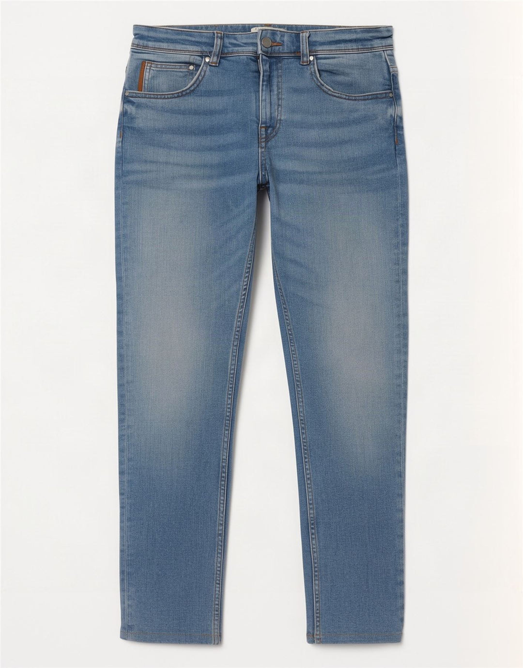 Zara Mens Slim Jeans EU 42 Grande W32 L30 Azul Algodão