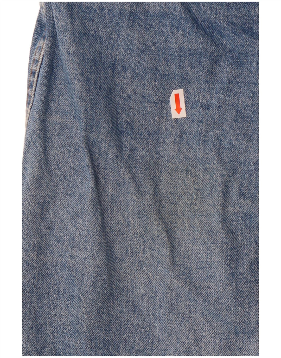 Saia jeans feminina Stefanel de cintura alta IT 46 grande W28 algodão azul