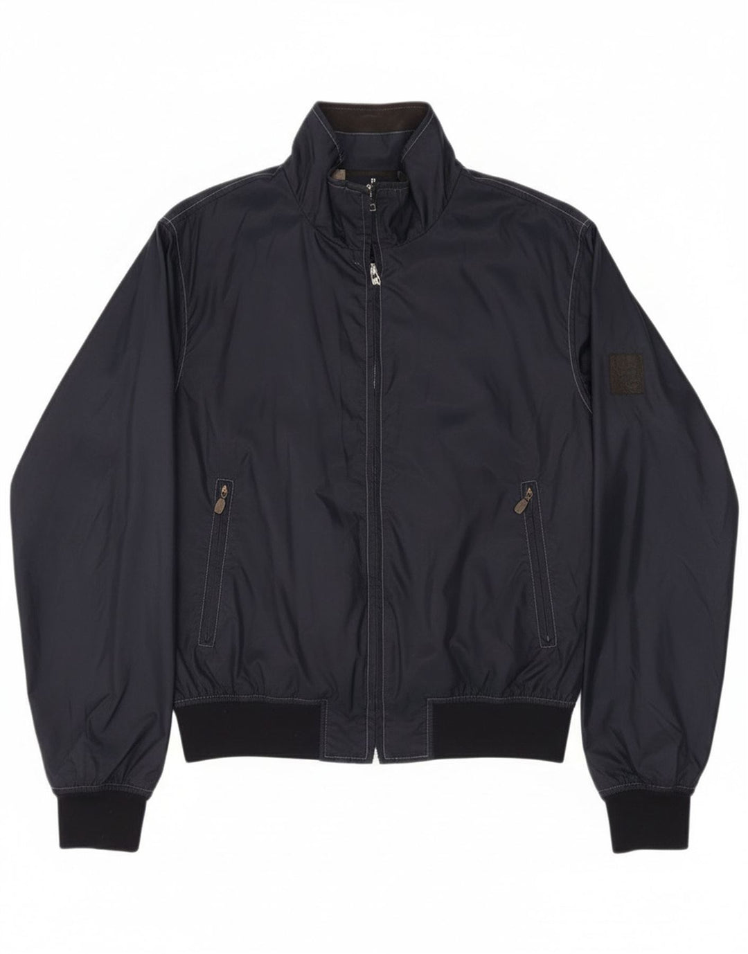 Jaqueta bomber feminina Belstaff UK 14 médio azul marinho nylon