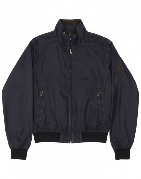 Jaqueta bomber feminina Belstaff UK 14 médio azul marinho nylon