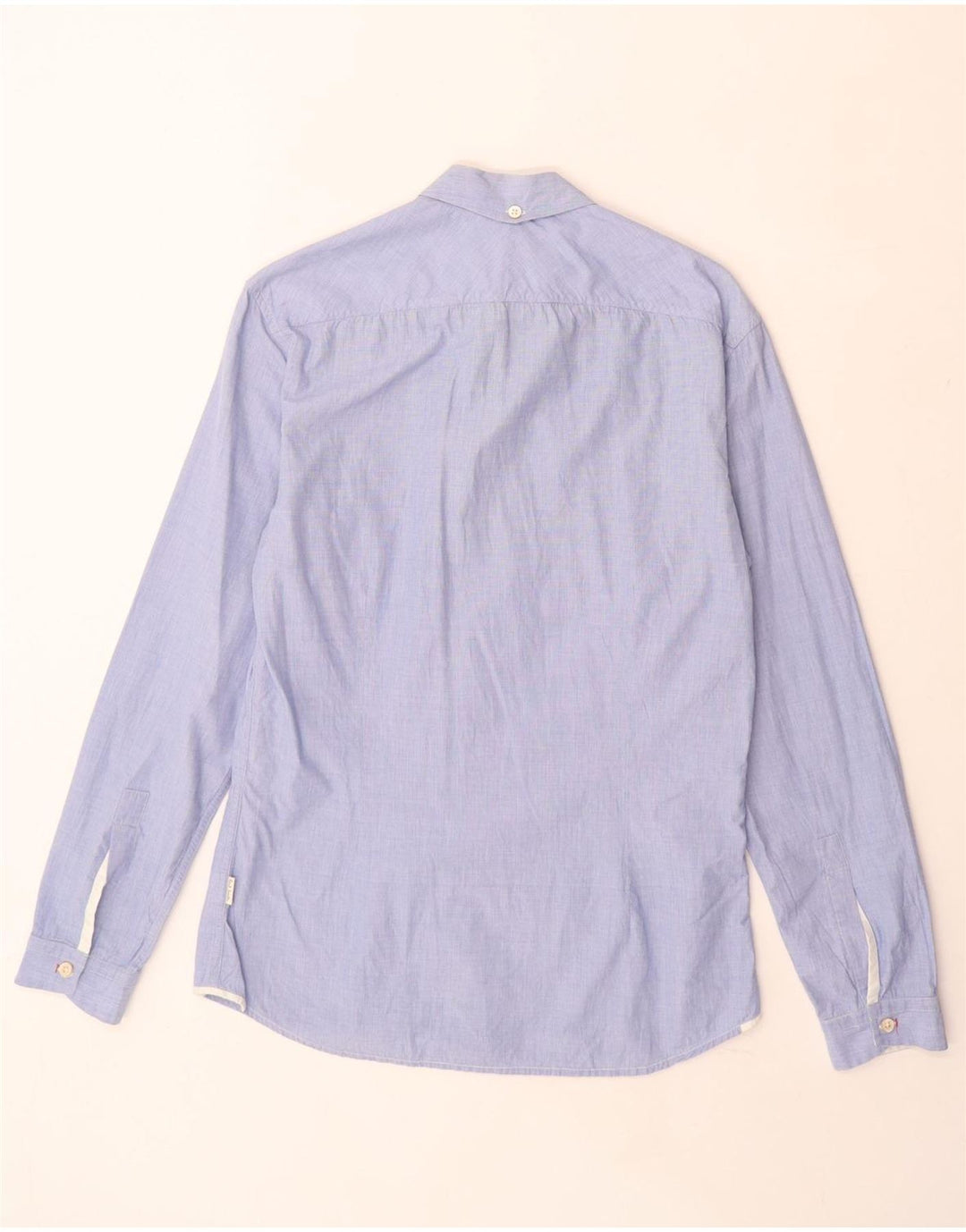 Camisa masculina Paul Smith sob medida de algodão azul médio