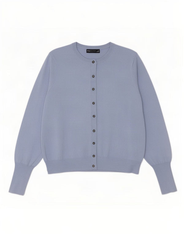 Marks & Spencer Womens Cardigan Sweater UK 18 XL Blue Viscose