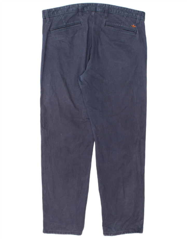 Calça chino reta masculina DOCKERS W38 L30 algodão azul marinho