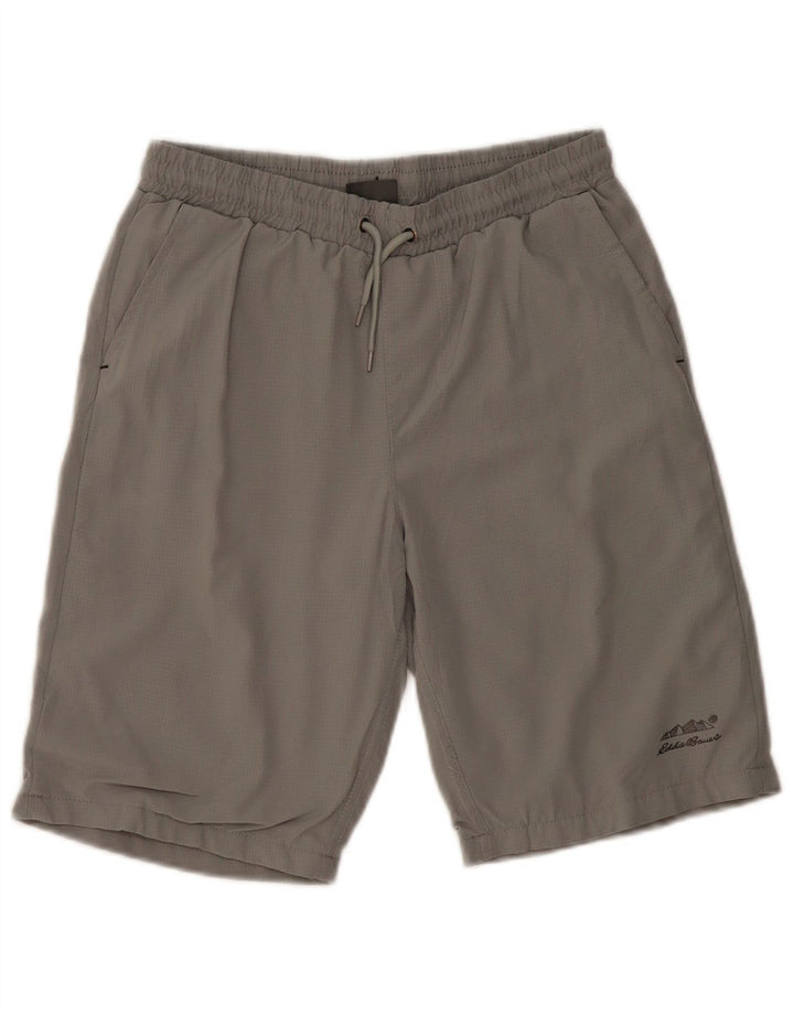 Eddie Bauer Boys Sport Shorts 14-15 anos grande cinza poliéster
