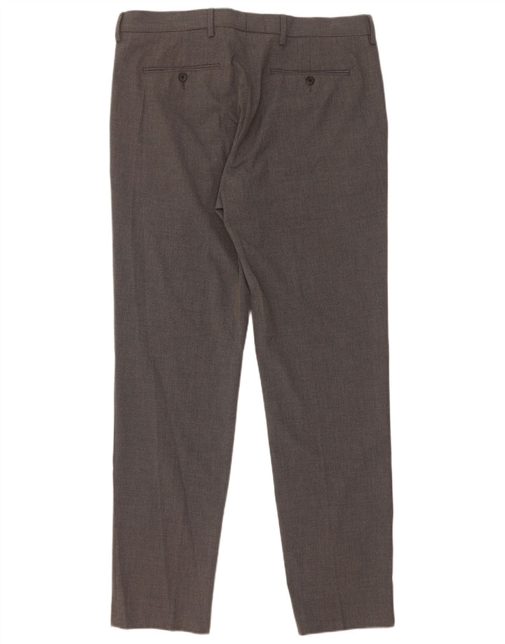 Calça masculina Marks & Spencer Slim Suit W36 L33 cinza