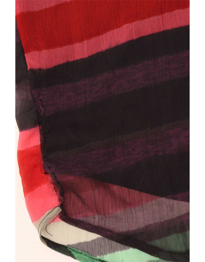 Blusa oversized feminina Desigual UK 16 listrada grande multicolorida