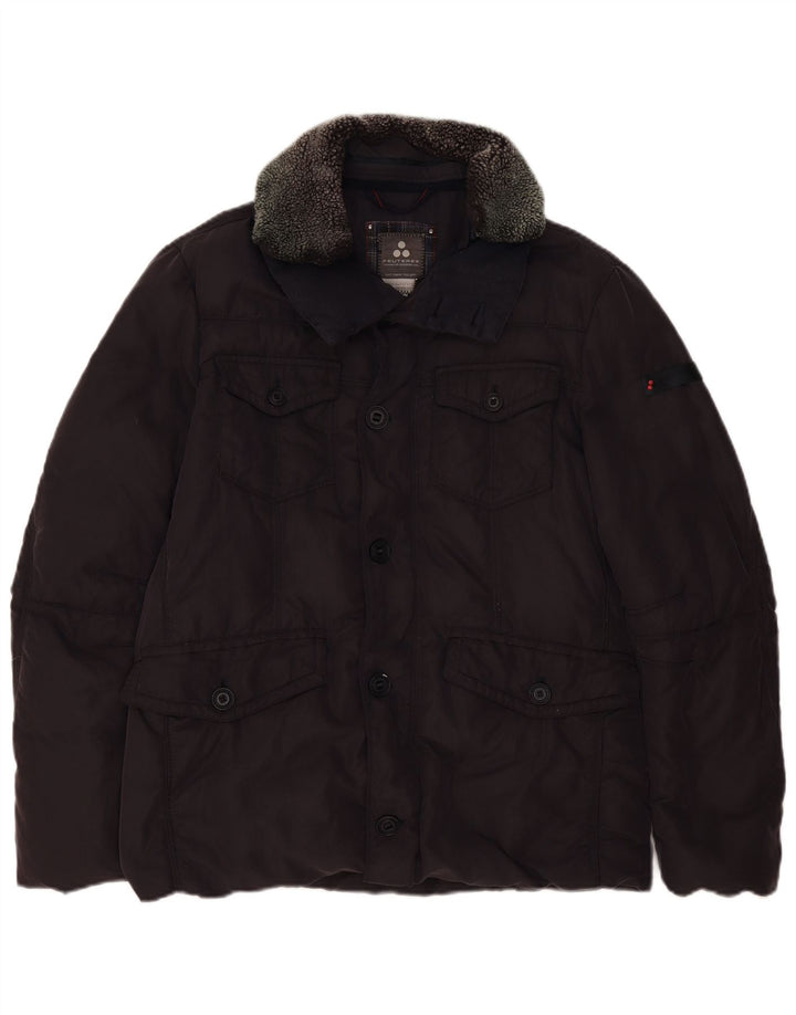 Jaqueta acolchoada masculina PEUTEREY IT 52 XL algodão azul marinho