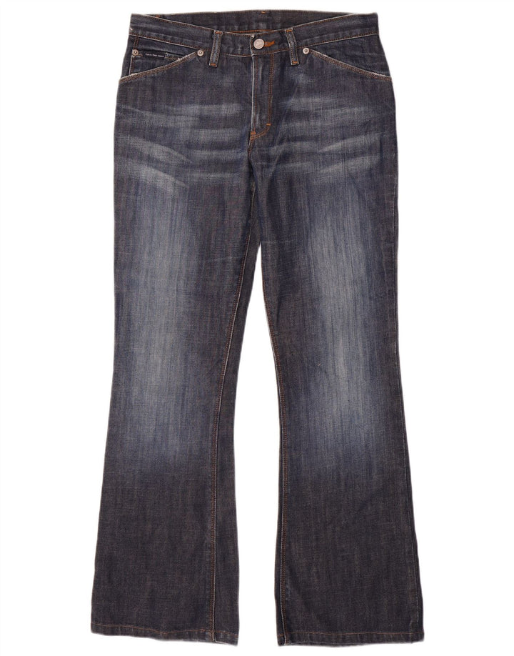 Calça jeans feminina Calvin Klein Bootcut W28 L29 azul marinho