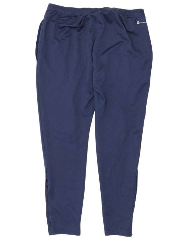 Calça de treino masculina Adidas Aeroready grande poliéster azul marinho