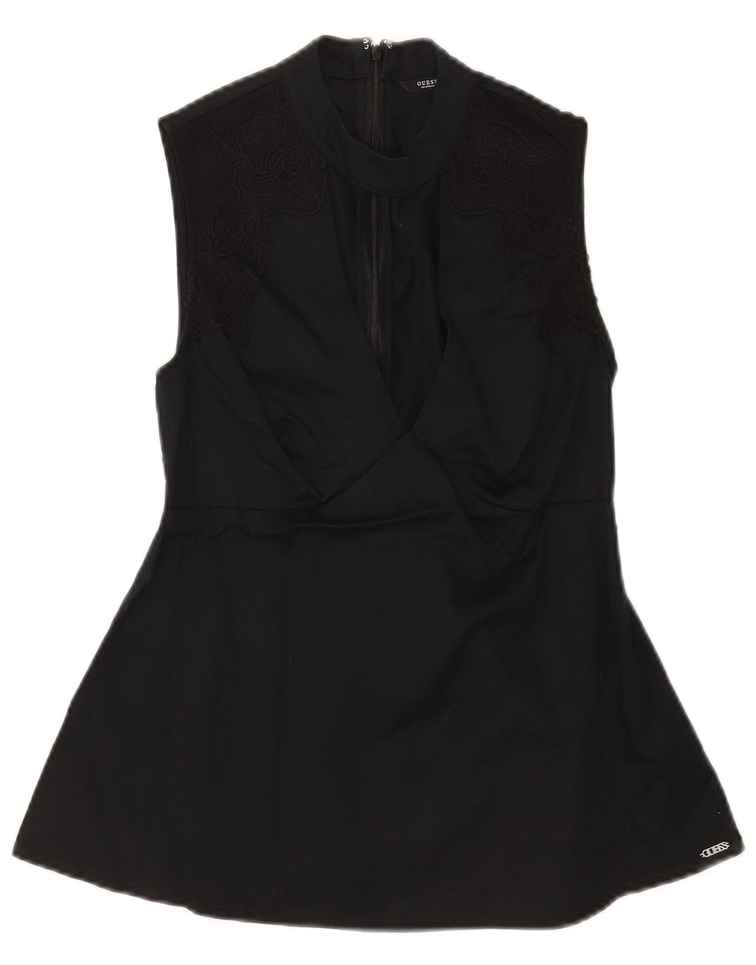 Blusa feminina sem mangas Guess UK 6 XS preta