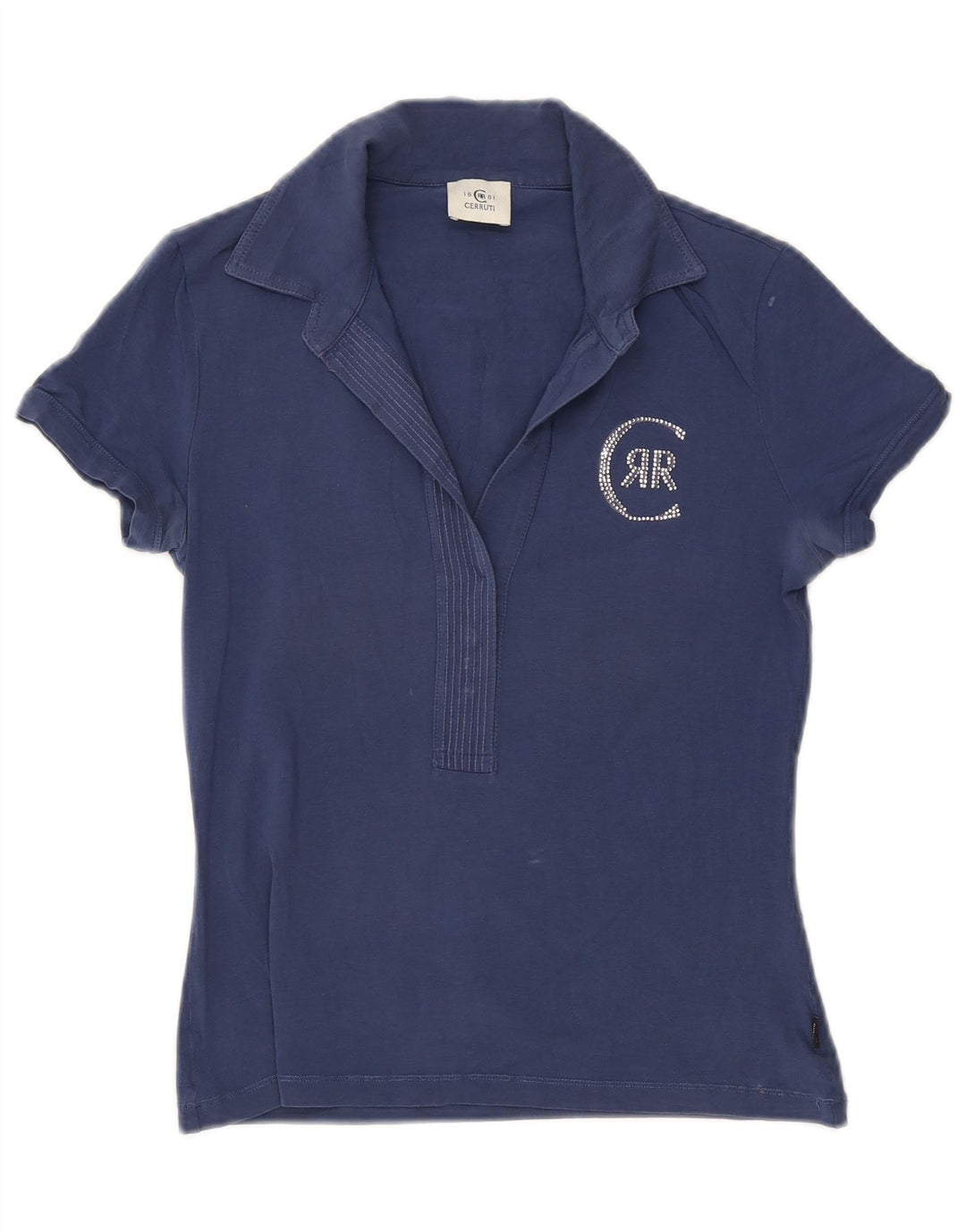 Polo feminino CERRUTI 1881 UK 12 médio azul marinho