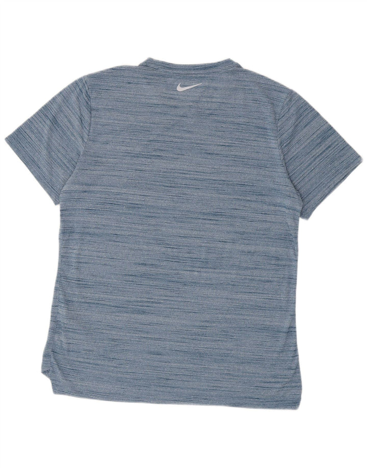 Camiseta masculina Nike Dri Fit grande poliéster manchado azul