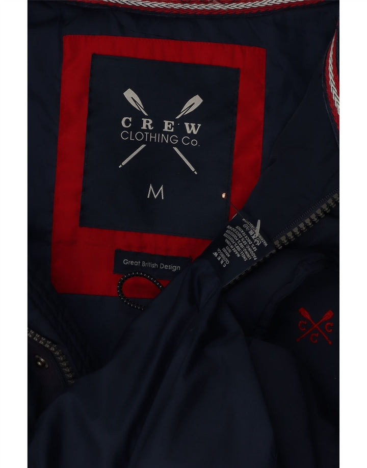 CREW CLOTHING Colete masculino acolchoado UK 38 poliéster azul marinho médio