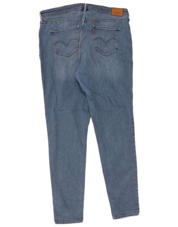 Calça jeans feminina Levi's 310 Shaping Super Skinny US 22 3XL W38 L32 azul algodão